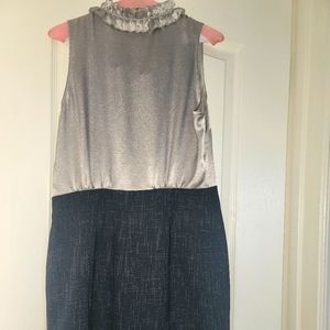 The Limited silver and tweed sleeveless dress